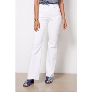 Good American Flare Boot White Jeans